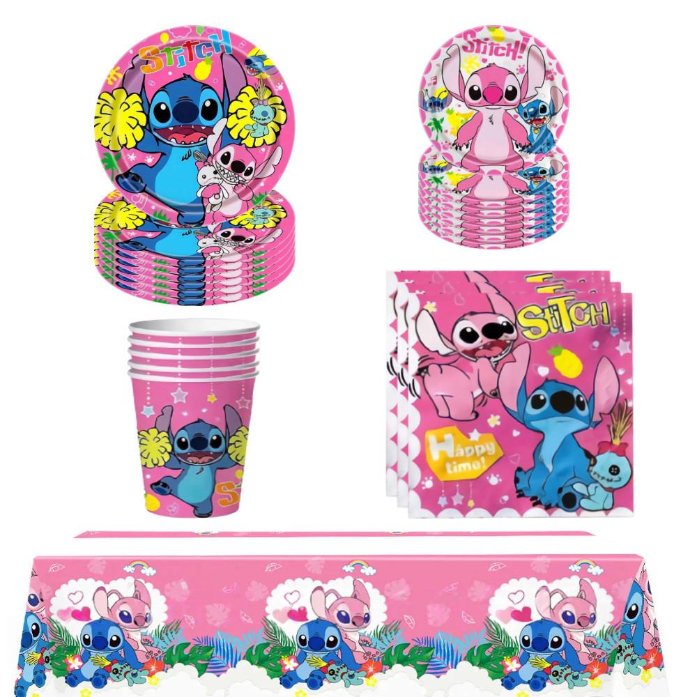 Lilo Birthday Stitch Party Paper Tableware Decor Children Event Celebration