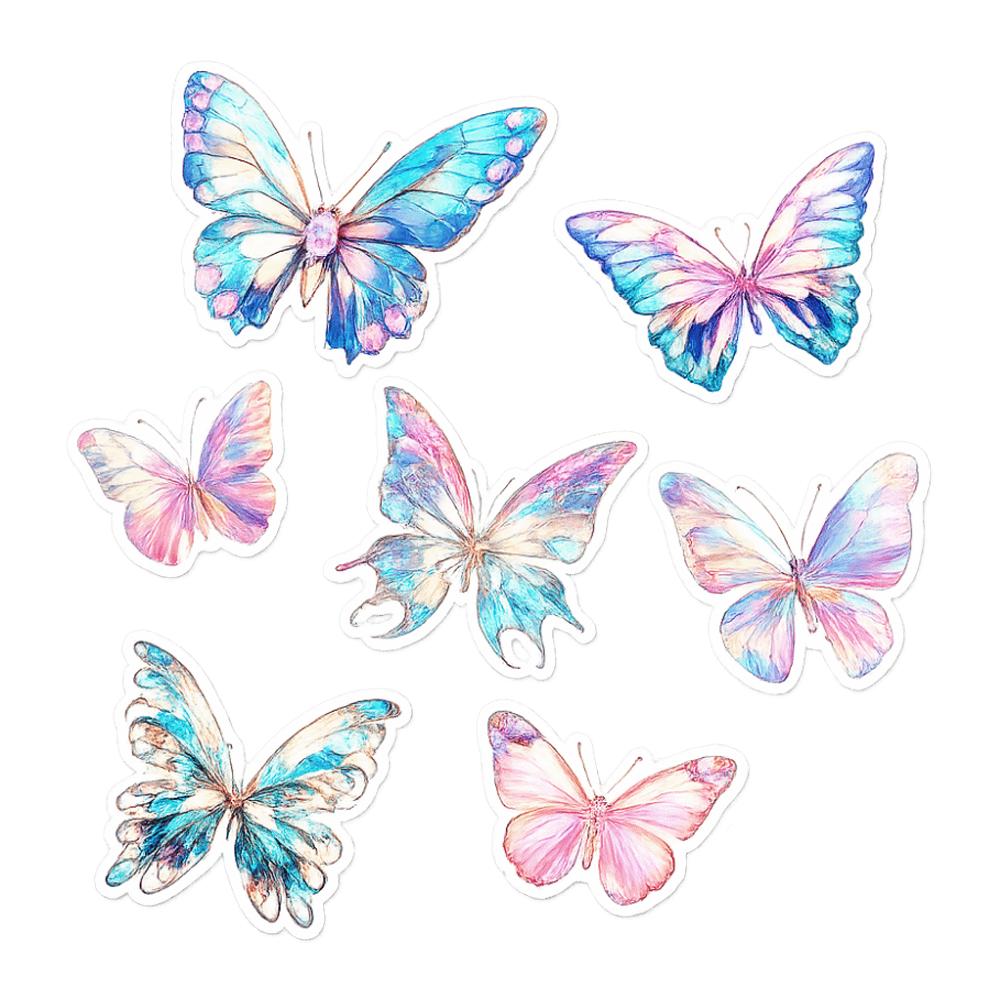 Multicolor Electrostatic Window Stickers Static Butterfly Glass Stickers  Home Decoration