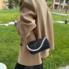 Spring and summer small bags women's bags 2025 new trend personalized colored diamond pillow bag chain shoulder bag personalized messenger bag