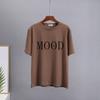 Hirsionsan Sommer Baumwolle Mode Bedruckte T-Shirts Damen Lässig Weich Übergroß Kurzarm Kleidung Chic Harajuku Damen Tops
