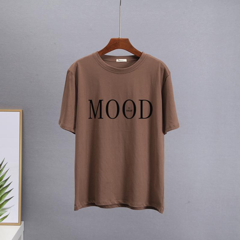 Hirsionsan Summer Cotton Fashion Printed T Shirts Women Casual Soft Oversized Short Sleeves Clothes Chic Harajuku Female Tops