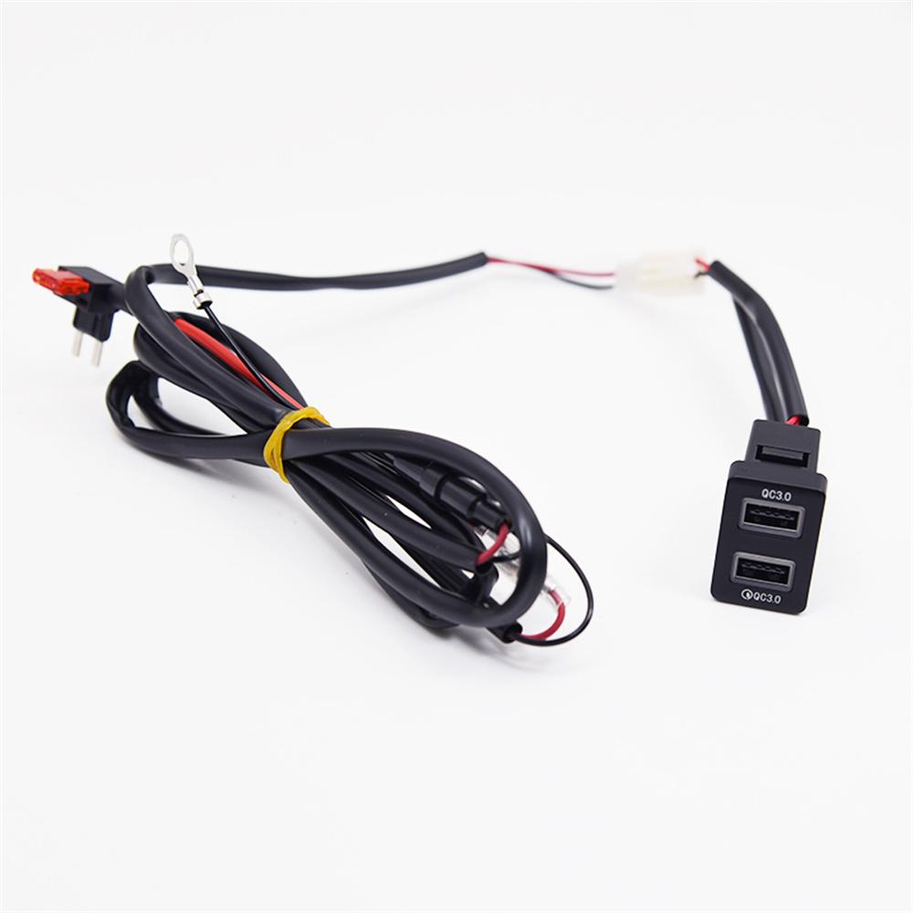 18W Car Charger Dual QC3.0 Fast Charging For Mitsubishi Outlander Eclipse Cross L200 Triton