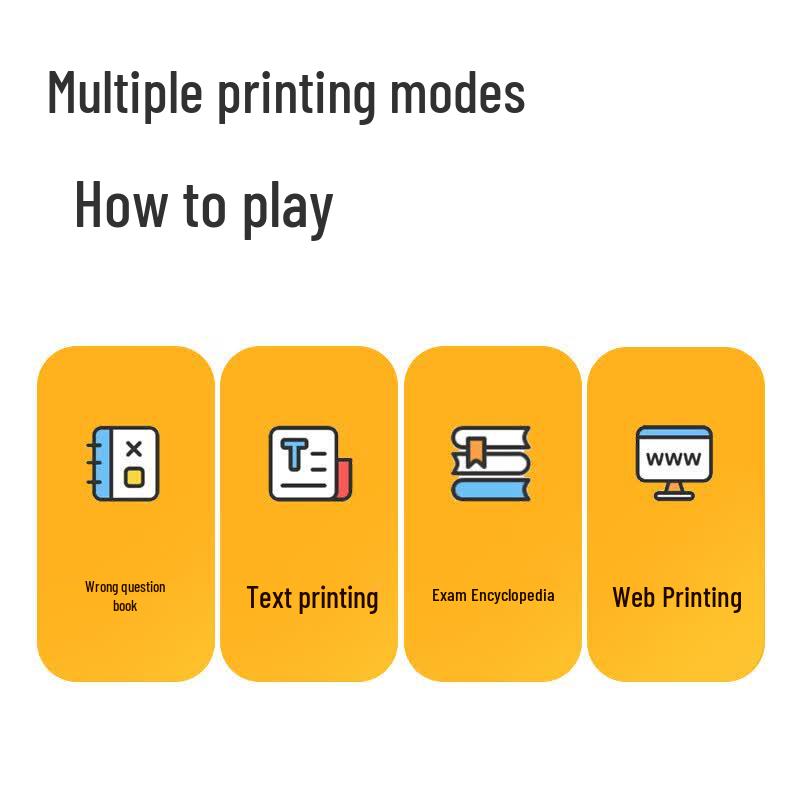 Deli X5S Mini Portable Study Thermal Printer CN plug (adapter included)