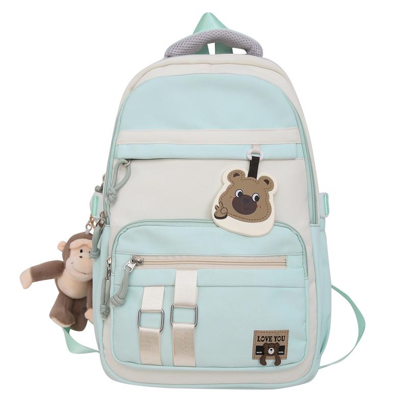 Школьный женский дорожный рюкзак контрастного цвета — фото 21