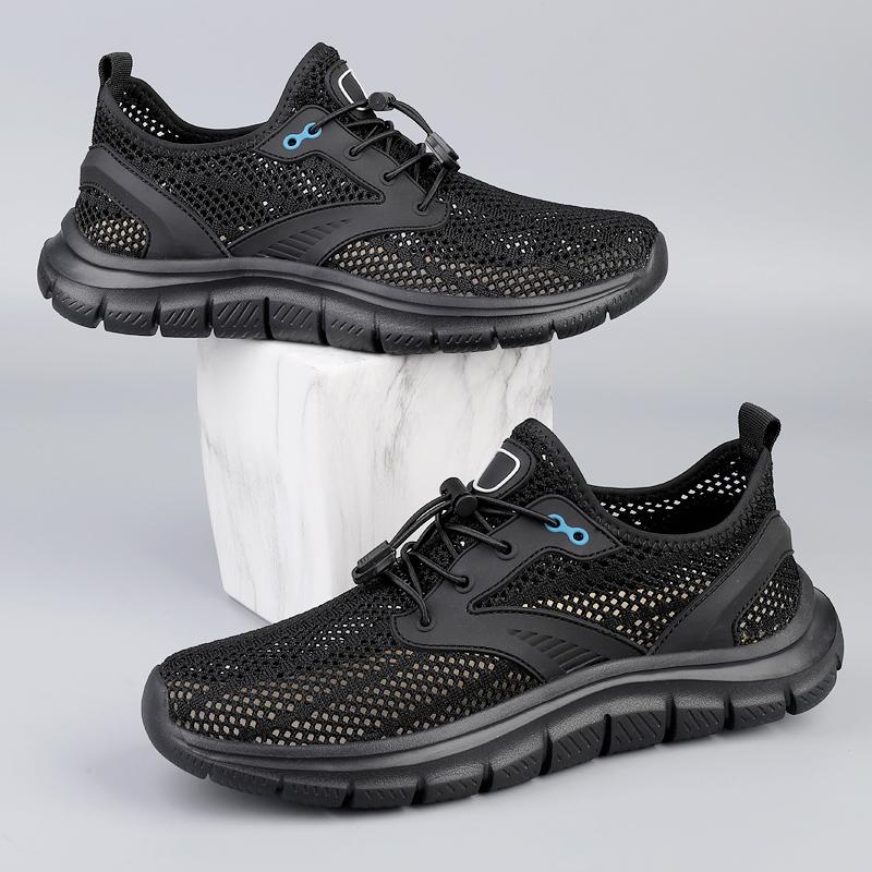 Fashion Breathable Men's Sneakers Sool Summer Mesh Flats Outdoor Mens Casual Shoes Non-Slip Loafers Treking Footwear Wading Aqua Shoes