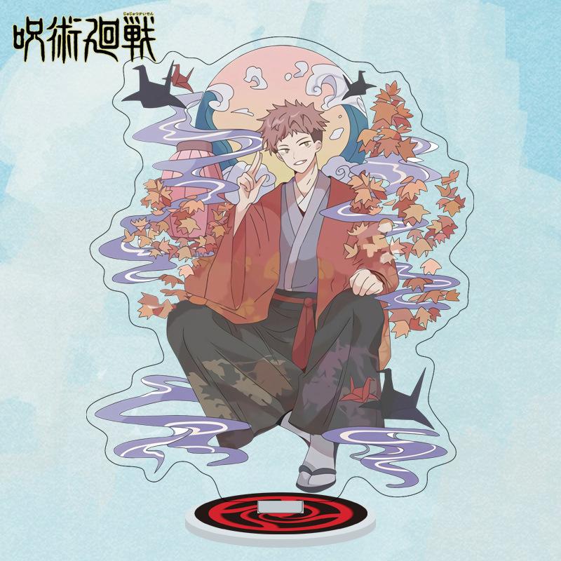 Cartoon Anime Jujutsu Kaisen Figures Acrylic Stand Manga Gojo Satoru Figurines Garage Kits GK Ornaments Decoration Plaything