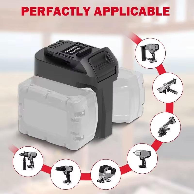 Converter For Milwaukee 18V Lithium Battery Convert To For Dewalt 18V 20V Cordless Power Tool Double Battery Capacity Adapter