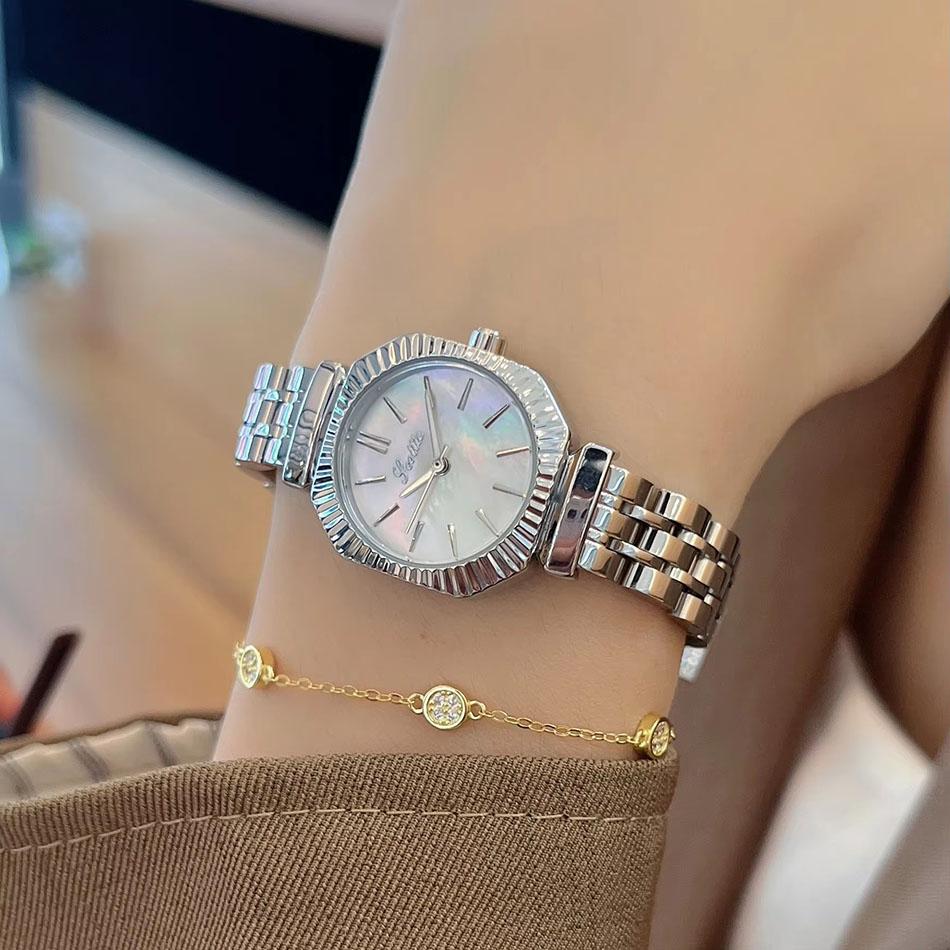 Scottie Watches For Woman Simple Fashion Temperament Stainless Steel 3ATM Waterproof Quartz Ladies Watch Elegant Accessory