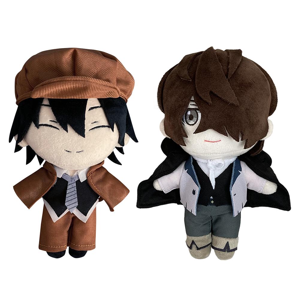 Anime Dazai Osamu Plush Doll Standing Version Oda Sakunosuke Akutagawa Ryunosuke Edgar Allan Poe Soft Stuffed Pillow Toy Gifts
