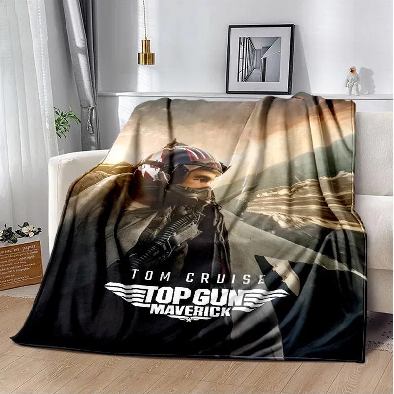 Top Gun Classic Movie Sign 3D Blanket,Soft Throw Blanket for Home Bedroom Bed Sofa Picnic Travel Office Rest Cover Blanket Kids