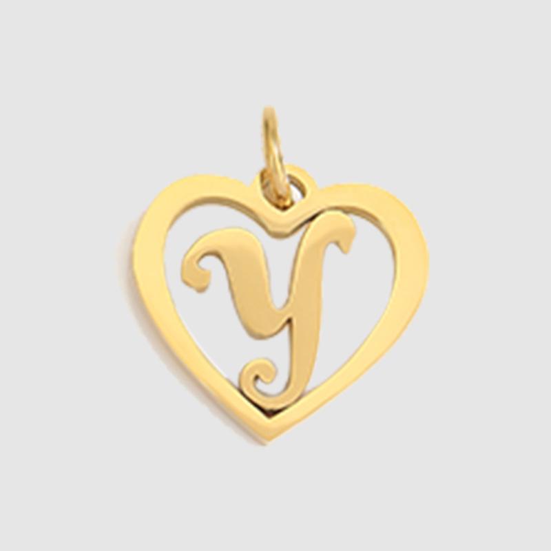 eManco English Alphabet Pendants: Stainless Steel Jewelry Accessories for DIY Projects.