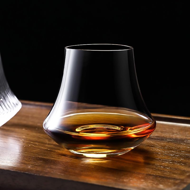 Whiskey Tasting Straight Glass, Whiskey Glass, Rocks Glass, 310ml, Wooden Box Included