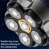 Electric Shaver IPX8 Waterproof Wet Dry Technology 6D Floating Head Quick Shave Magnetic Design LED