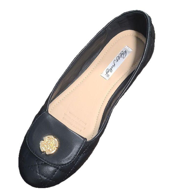Gentle fairy pearl rhombus flat-bottomed shallow mouth ballet single shoes female retro Mary Jane shoes small leather shoes