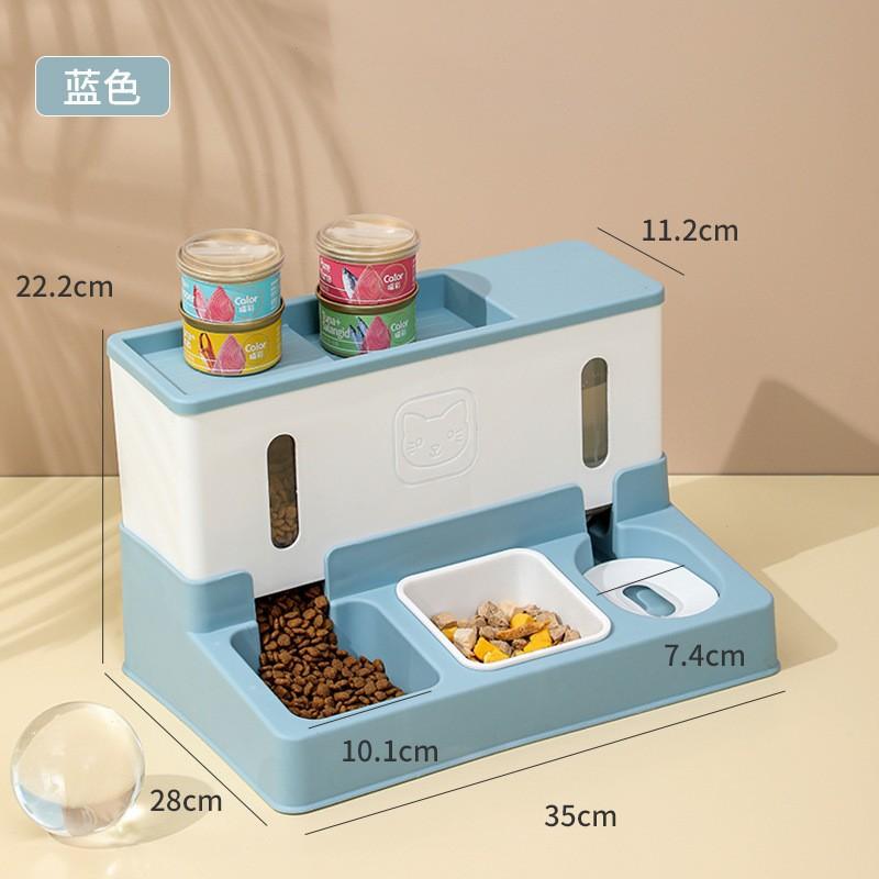 1pc New Pet Bowls Dog and Cat Bowls Automatic Feeders Water Dispensers Grain Storage Buckets Pet Daily Necessities