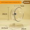 1pc Silent Hamster Running Wheel Transparent Easy To Disassemble Running Exercise Toy Widened Small Pet Toy Pets Accessories