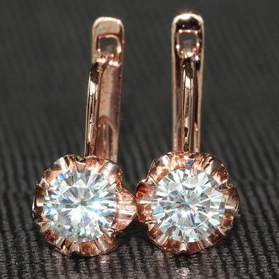 Simple Stylish Design Hoop Earrings For Women Delicate Bridal Wedding Earrings Newly-designed Female Jewelry