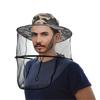 Men Women  Net Mesh Casual Foldable Mosquito Hat Outdoor Sunscreen Fishing Cap Repellent Protection