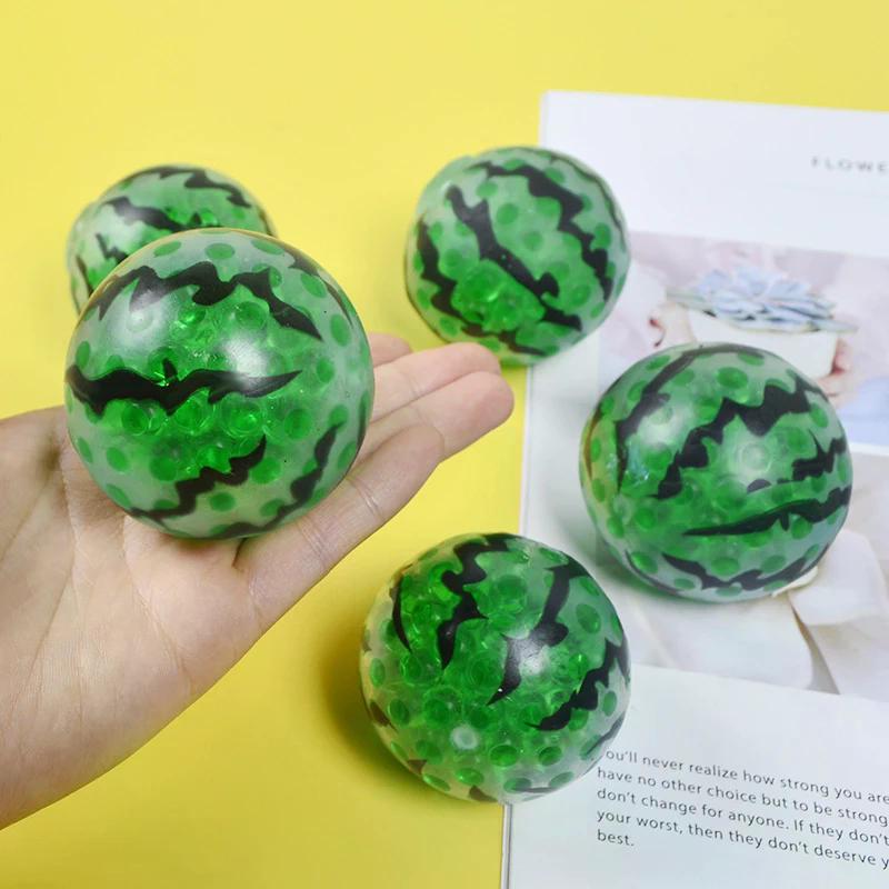 Simulační melounové korálky Mačkací hračka Kreativní ovoce Dekompresní hračky Roztomilé měkké Squishies hračky Neotřelé dárky
