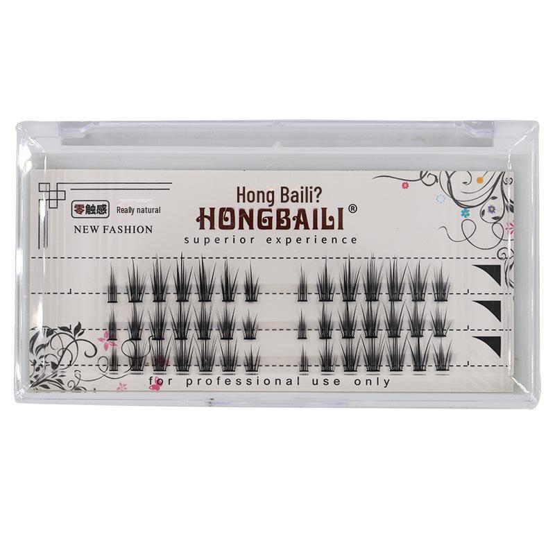 Segmented Cat Elf False Eyelashes: Little Flame Sunflower Style