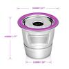 Coffee Capsule Funnel Stainless Steel Coffee Capsules Coffee Filters Cup Coffee Capsule Coffer Set for Keurig 2.0 1.0 Mini Plus