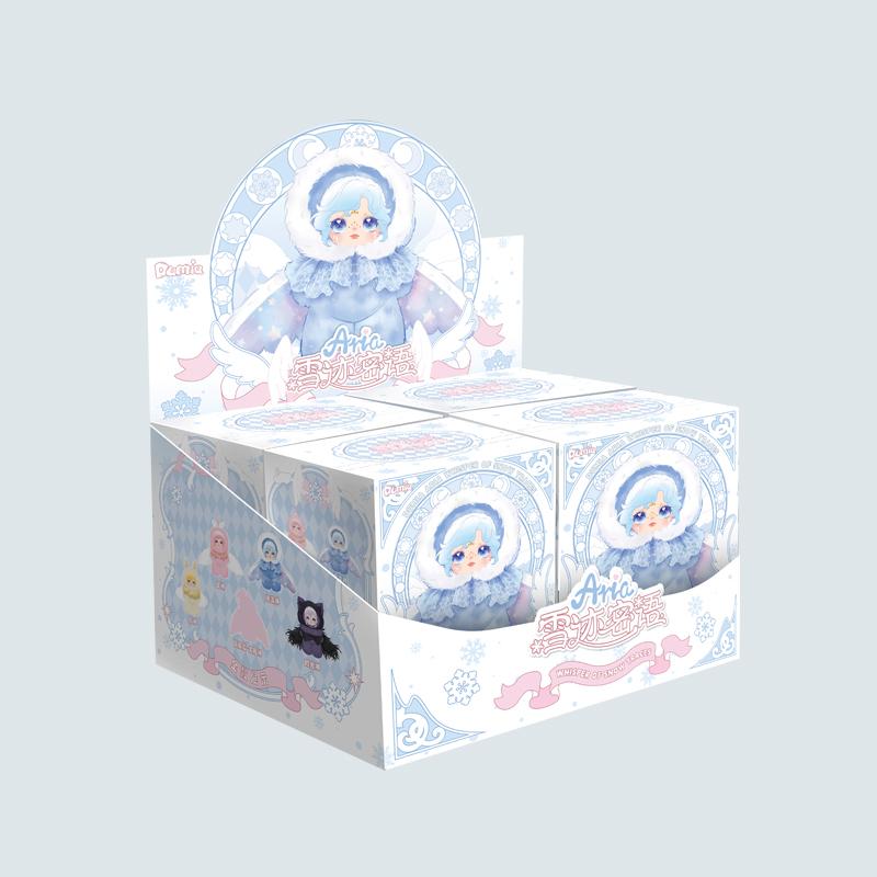 Dumia Snow Trail Secret Language Series Blind Box Lovely Vinyl Plush Doll Skeleton Movable Angel Girl Birthday Gift