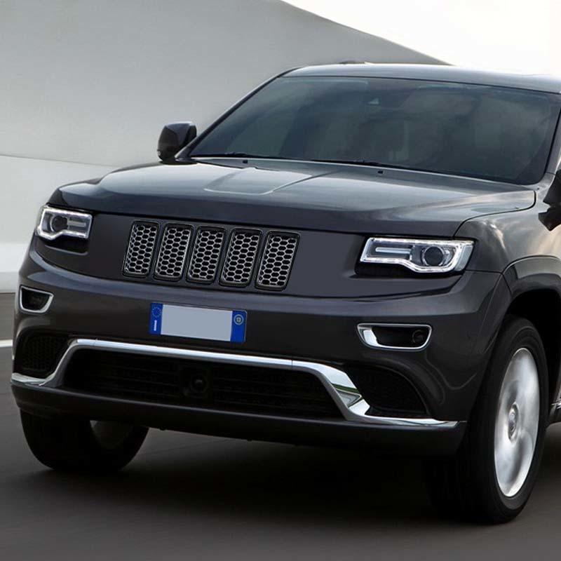 Car Grille Engine Hood Decoration Cover Stickers For Jeep Grand Cherokee 2017-2020 ABS Car Exterior Accessories