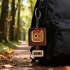 Wall Mount Wooden Key Holder Handcrafted Funny Face Expressions Magnetic Key Hook Solid Wood Cartoon Key Organizer Home Entryway
