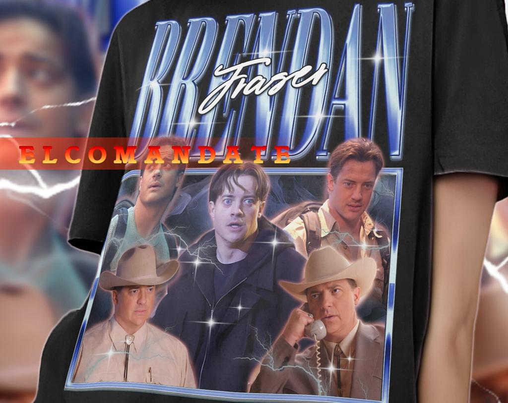 BRENDAN FRASER Vintage Shirt, Brendan Fraser Homage Tshirt, Brendan Fraser Fan Tees, Brendan Fraser Retro 90s Sweater, Brendan Fraser Merch