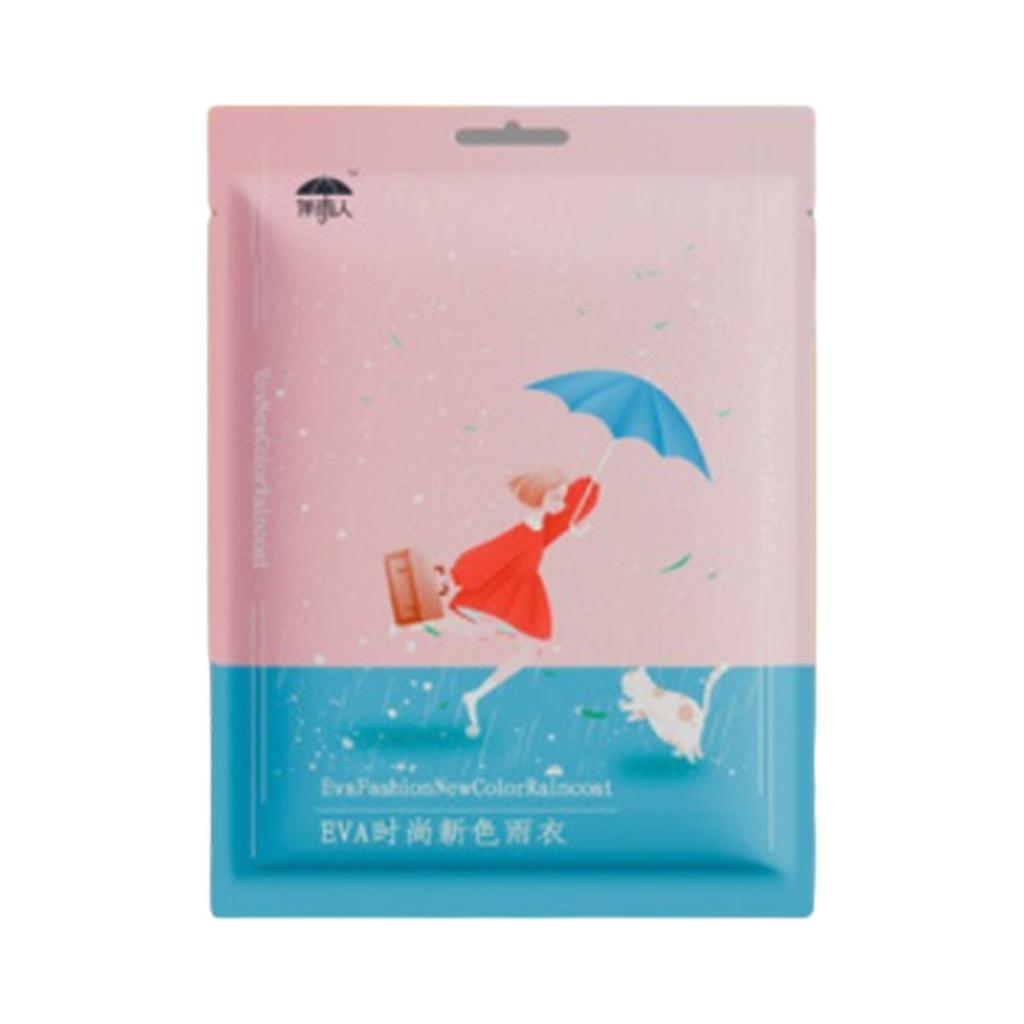 Eva Non-disposable Raincoat Adult Thickened Outdoor Travel Portable One-piece Raincoat