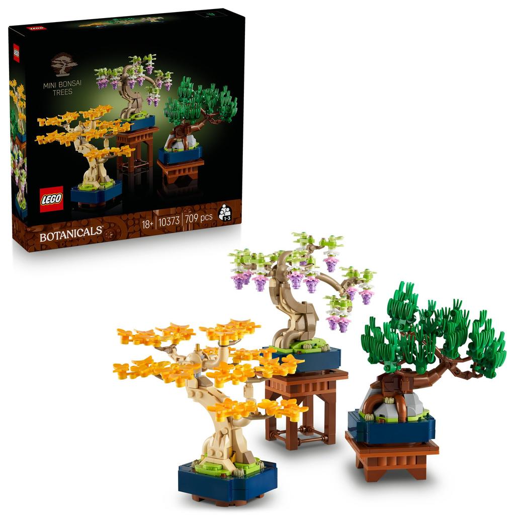 LEGO Botanical Mini Bonsai Toy, Birthday Gift, Building Blocks, Houseplant, Faux Greenery, Art, Painting, 10373