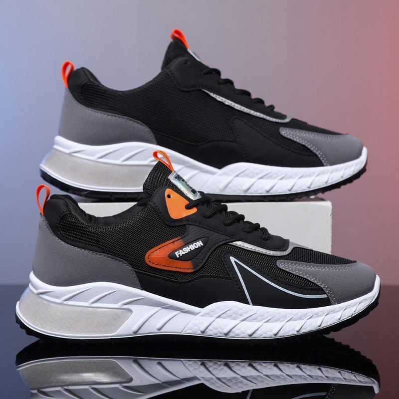 New Mesh Shoes Men's Sports Shoes Lightweight Running Shoes Soft-soled Trendy Shoes Casual Versatile Men's Shoes