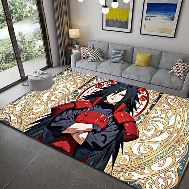 Naruto Classic Anime Pattern Rug Durable Non-Slip Carpet for Bedroom Game Room