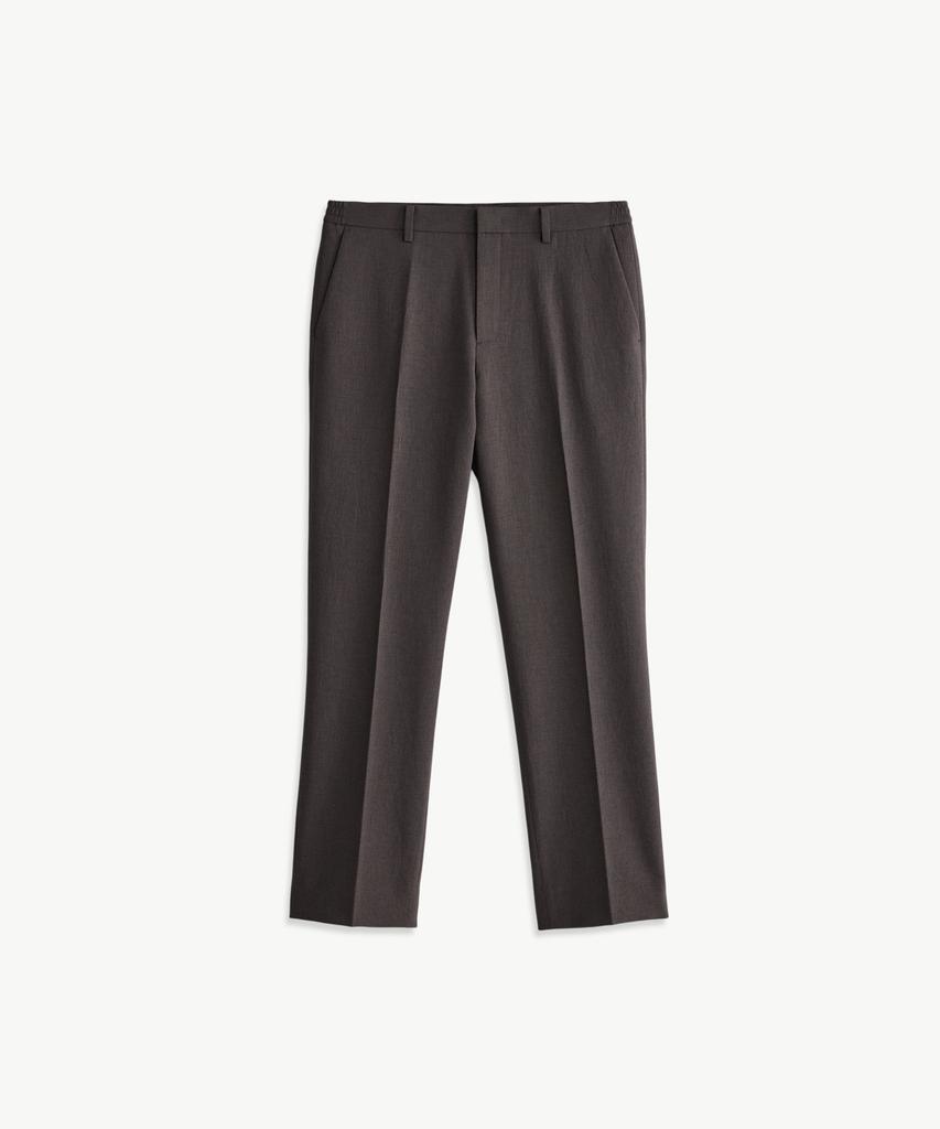 STCO Texture Polyester Soft Slacks_Brown (Straight Fit)_Spaxb08Csh