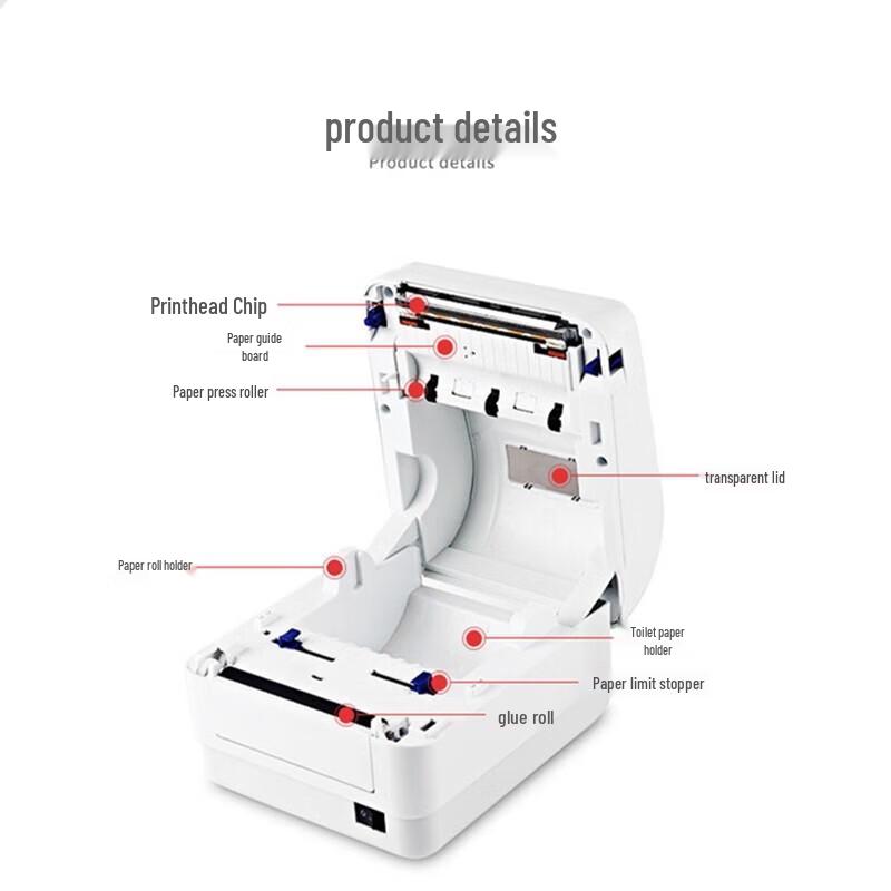 QIRUI QR-586BT Bluetooth Thermal Express Waybill Printer CN plug (adapter included)