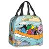 Custom Barbapapa Insulated Lunch Bag for Women Leakproof Cartoon Animated Film Cooler Thermal Bento Box Office Picnic Travel