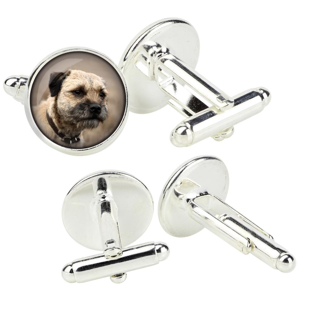 Border Terrier - cufflinks in a box, handmade jewelry, product of the Art-Dog brand