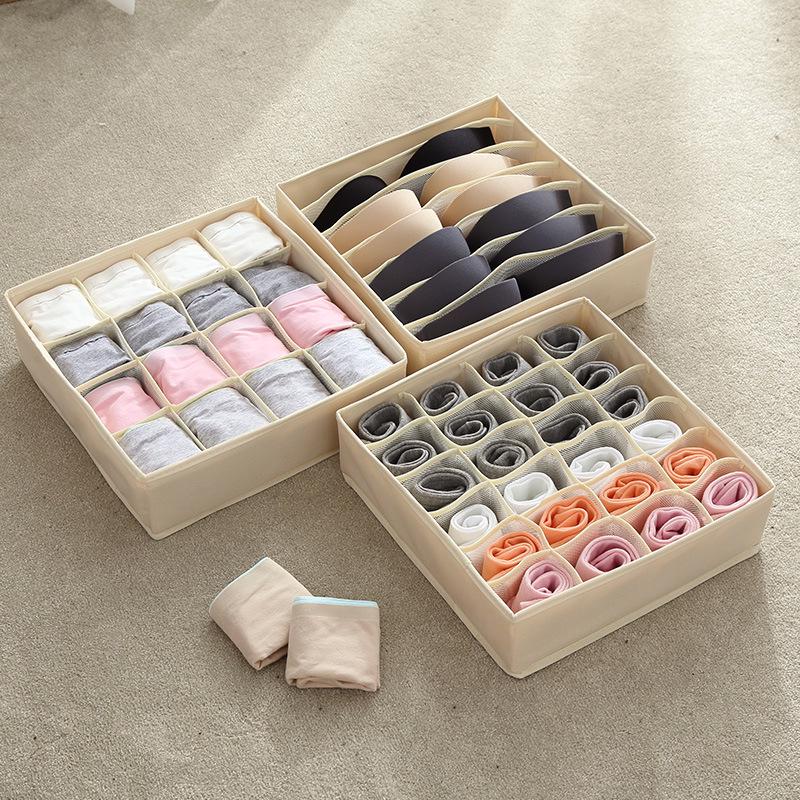 High-Elastic Foldable Mesh Underwear & Socks Organizer