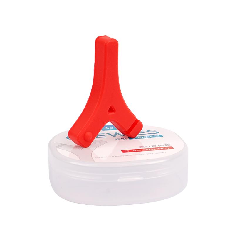 1Pc Y Shaped Silicone Teeth Stick Bite Dental Aligner Chewies Orthodontic Bite Chewies Prevent Face Distortion Dentist Tools