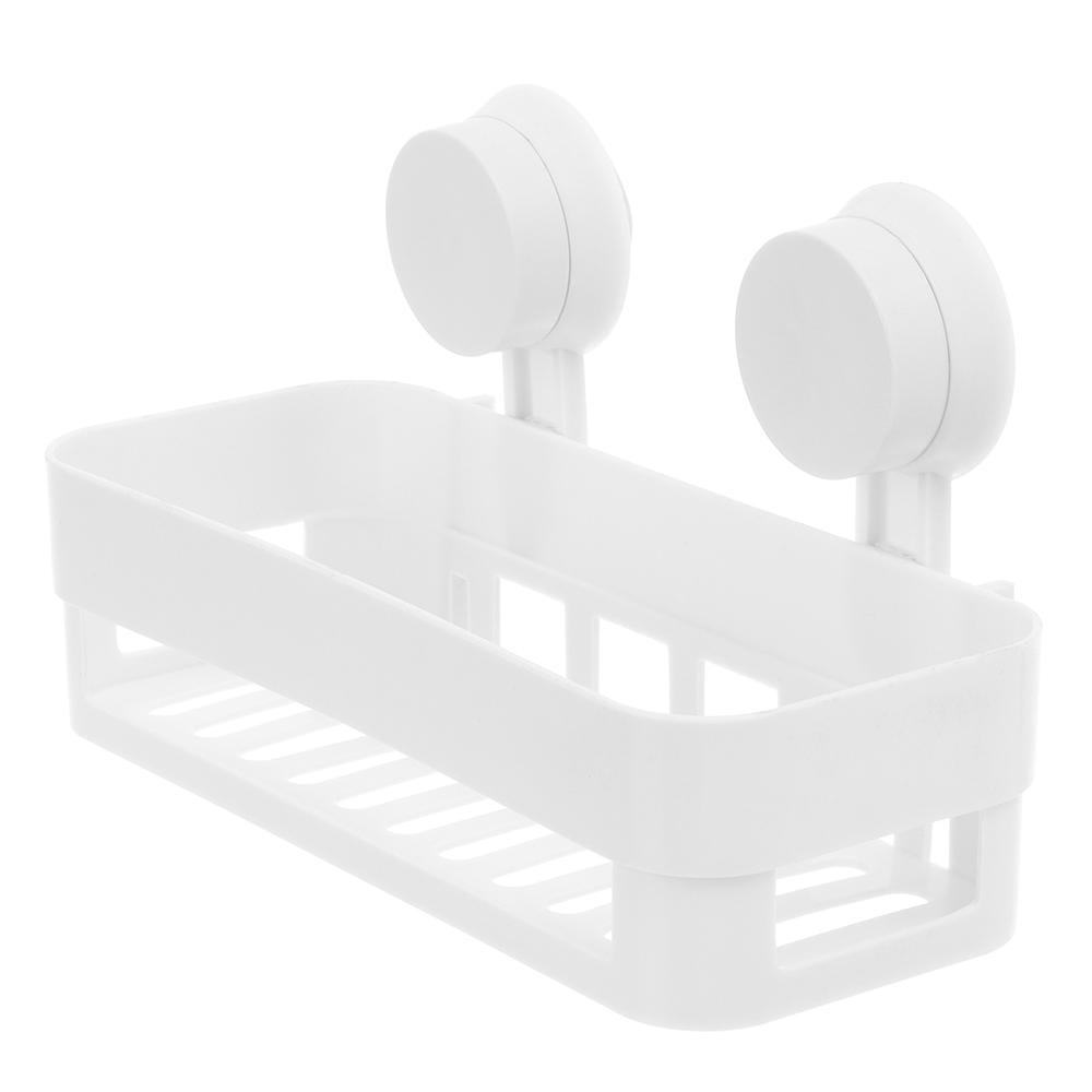 Durable Wall Mounted Plastic Shower Rack Storage Wall Basket Corner Storage Rack Bathroom Supplies