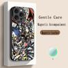 Classic Anime Digimon Japan Art Poster Phone Case For iPhone 17 16 15 14 13 12 Plus Pro Max High-end Luxury Magsafe Sheepskin