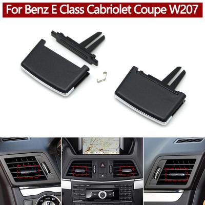 Car Front Air Conditioner AC Vent Grille Paddle Tab Clip Slider For Mercedes Benz E Class Cabriolet Coupe W207 2009-2012
