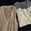 Ethnic Style Women's Cotton Hollow Vest Single-breasted Thin Lace Vest Summer Loose Cardigan Vest Outwear