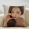Jang Won-young Cushion Cover Household Decoration Linen Sofa Cushion Cover: Skin-Friendly & Breathable with Invisible Zipper