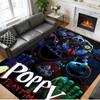 Poppy Playtime Print Crystal Velvet Plush Rug Anti?Slip Wear?Resistant Floor Carpet For Indoor Household Home Decoration