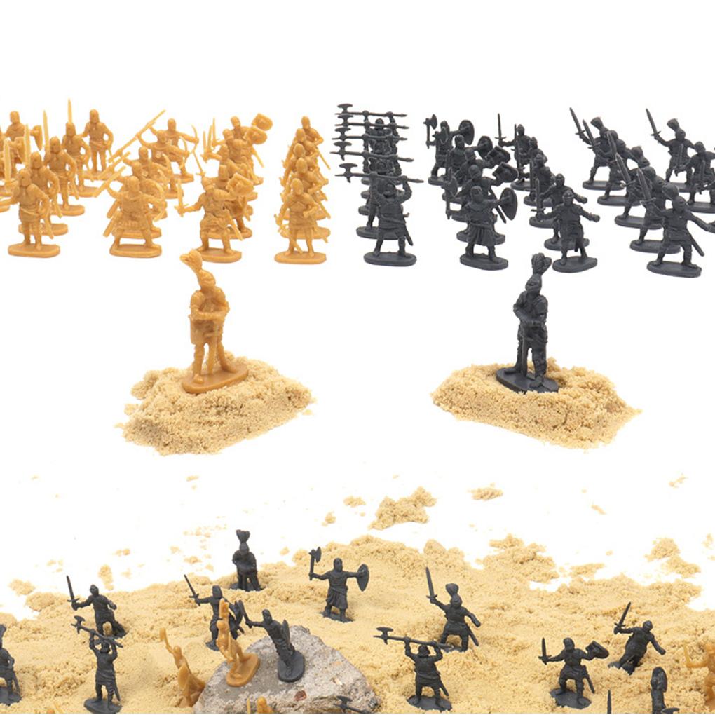 100 Pieces Kids 4-6 Years Old Simulation Model Figure Tabletop Decor Assembly Birthday Gift Living Room Office