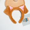 Leopard Print Plush Puppy Ears Headband - Cute and Funny Hair Accessory for Women