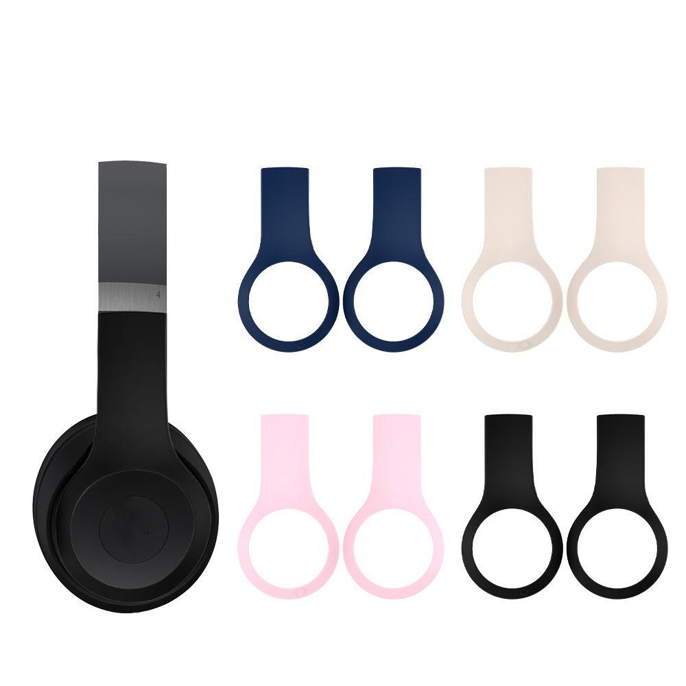

2Pcs Shell Cover Sleeve Silicone Protector Soft Headphone Protective Case for Beats Solo 4 чорний