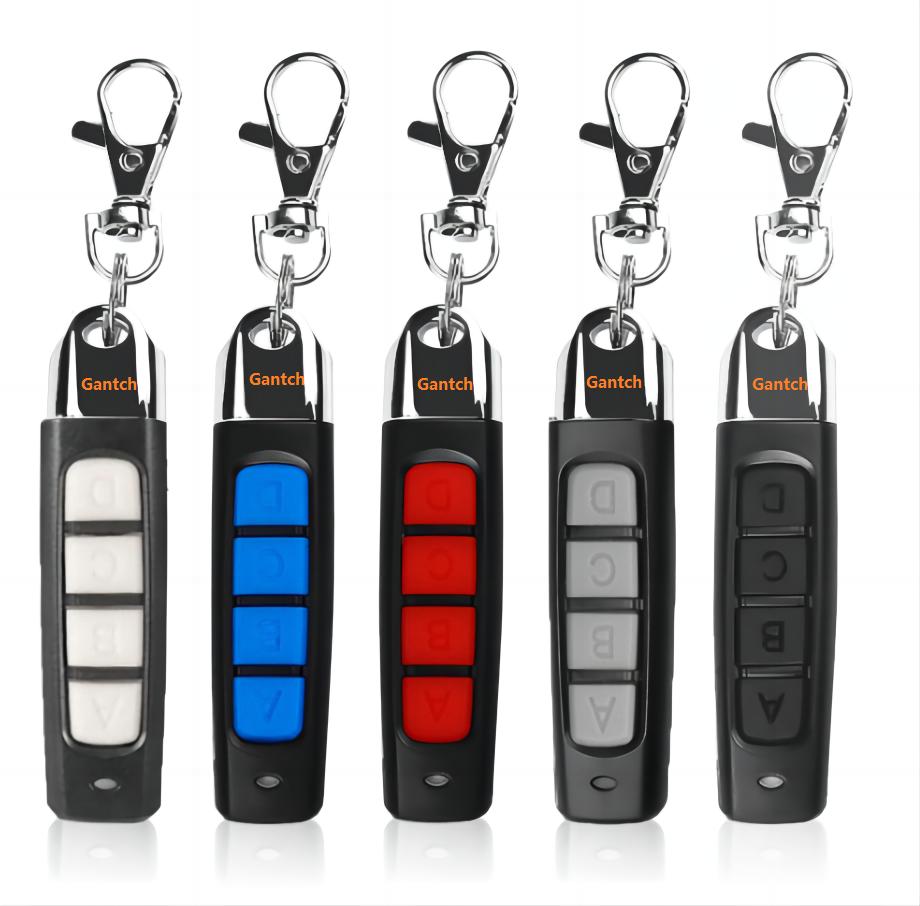 

Gantch 433MHZ Universal Learn Copy Remote Control suitable for control garage doors electric gates security systems, ABCD-black-black ABCD синій/чорний