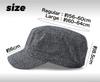 Haberly Adjustable Solid Color Work Cap Plus Men's (Gray, Size)